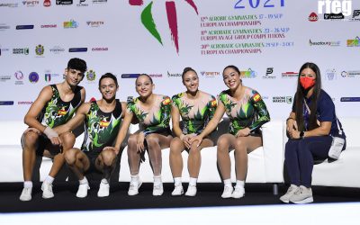 El equipo nacional de Aeróbica finaliza el Campeonato de Europa disputando 4 finales