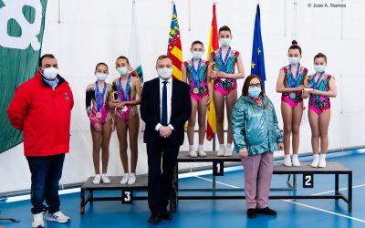 Más de 150 gimnastas participaron del Campeonato Autonómico de Gimnasia Aeróbica en Burjassot