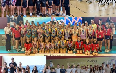 Lluvia de medallas para la aeróbica valenciana en el Campeonato de España