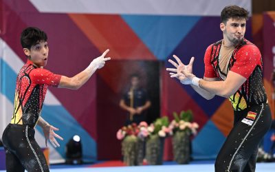 Los valencianos José Moreno y Daniel Molina, subcampeones del Campeonato de Europa de gimnasia acrobática