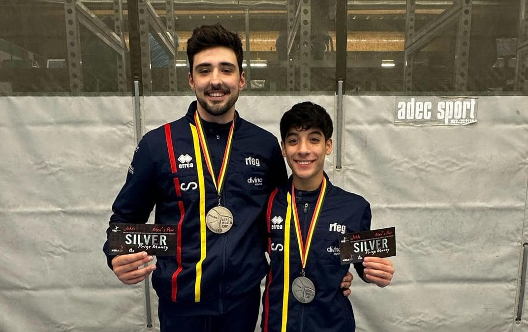 Daniel Molina y José Moreno, subcampeones de la Copa del Mundo de acrobática