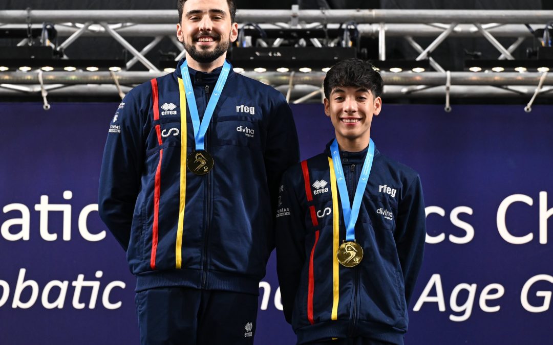 José Moreno y Daniel Molina hacen historia y se proclaman campeones de Europa de gimnasia acrobática