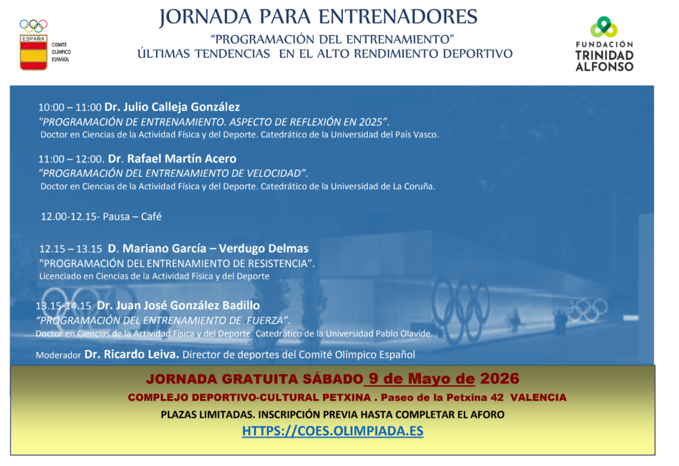 FTA y COE organizan en Valencia una jornada para entrenadores